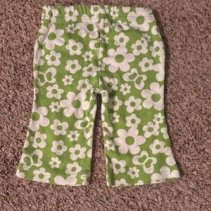 Carter's Green and White Floral Kids Bottoms